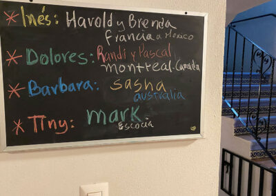 guest list at zandoyo bed & breakfast