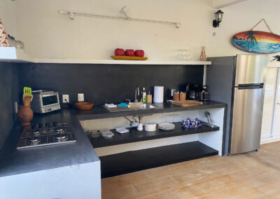 The guests' kitchen at zandoyo bed & breakfast